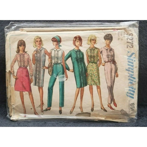 LOT 1950s -1960s Vintage Sewing Pattern DRESS / SHORTS & SKIRT - Picture 2 of 8